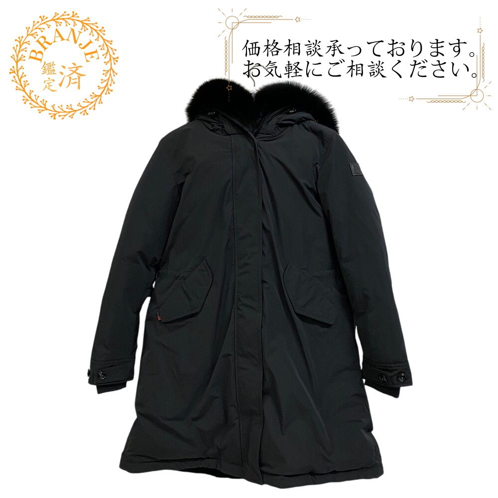 ５％OFF フォロワークーポン WOOLRICH ウールリッチ WWCPS2817 フォックスファー キーストンパーカー ダウンジャケット ブラック レディース おすすめ 人気
