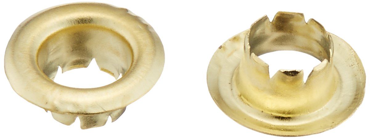 ビッグマン(Bigman) 片面ハトメ 7mm 真鍮メッキ 替え玉100個