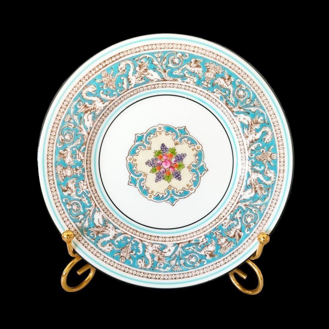 ★美品★ ウェッジウッド フロレンティーン ターコイズ 紅茶 5Pセッティング ☆美品☆ ウェッジウッド フロレンティーン ターコイズ 5P