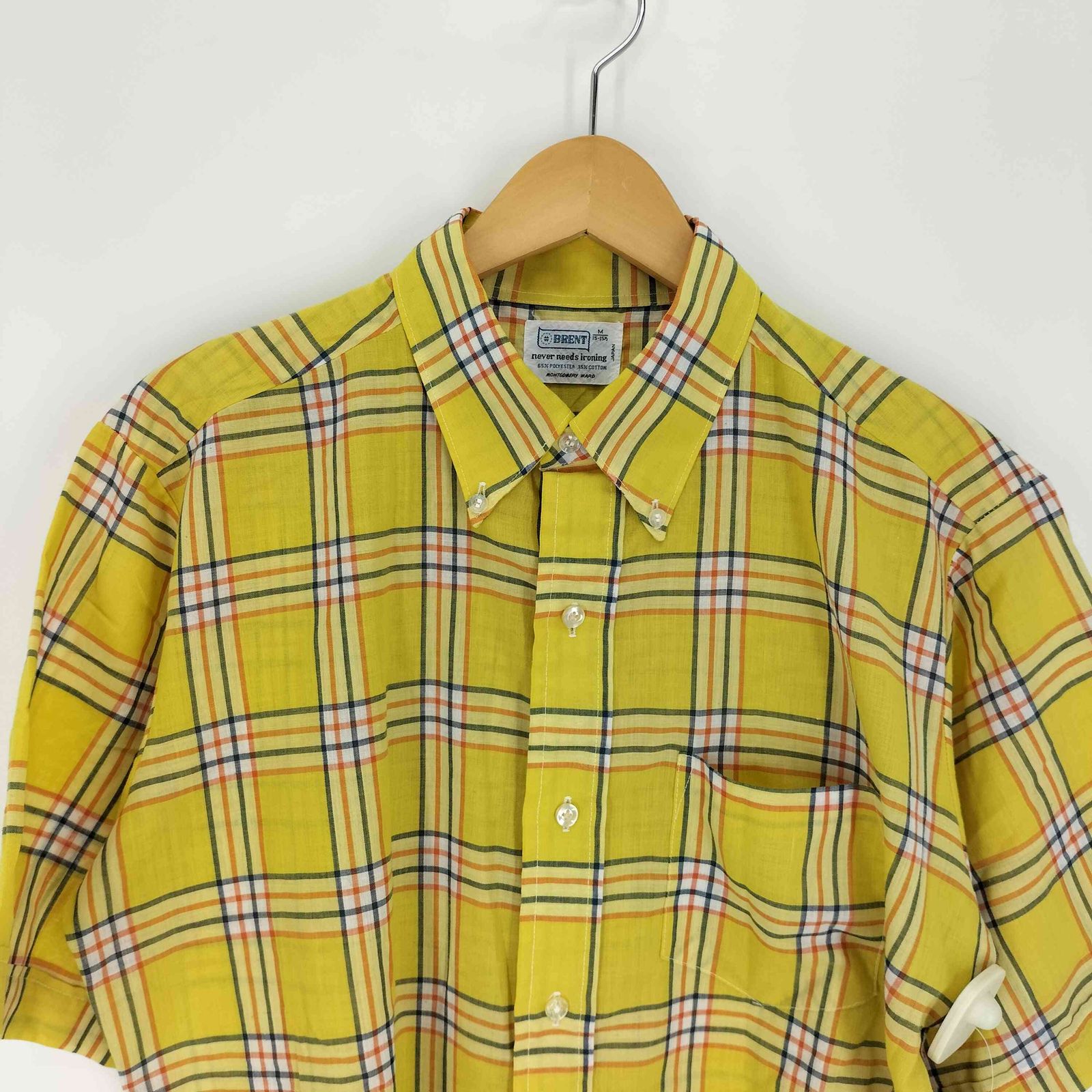 ブレント BRENT 60-70S never needs ironing ポリ コットン B.D