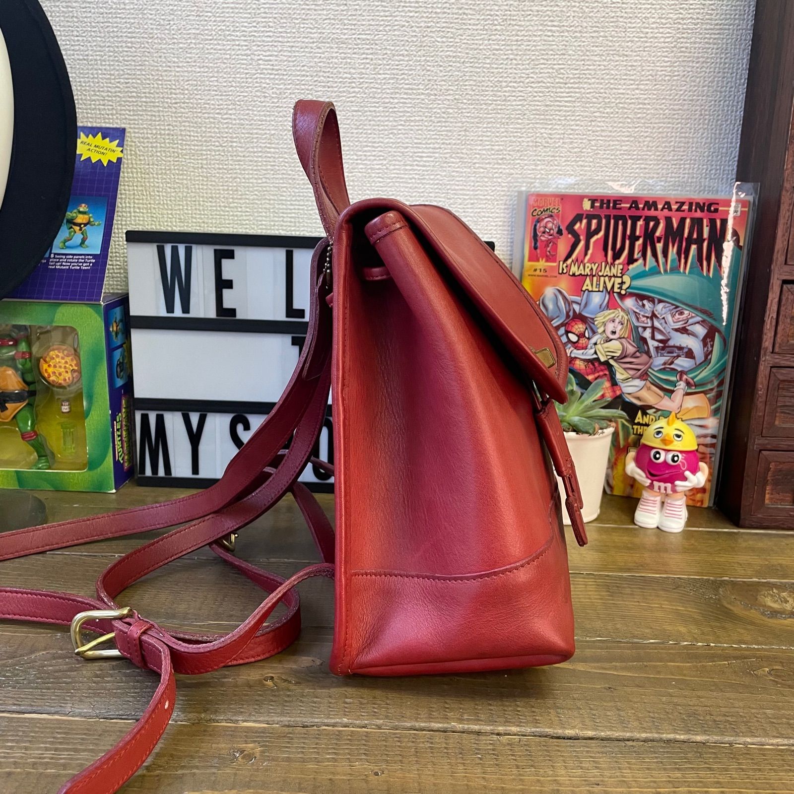 オールドコーチ OLD COACH リュック 赤 レッド ヴィンテージ USA