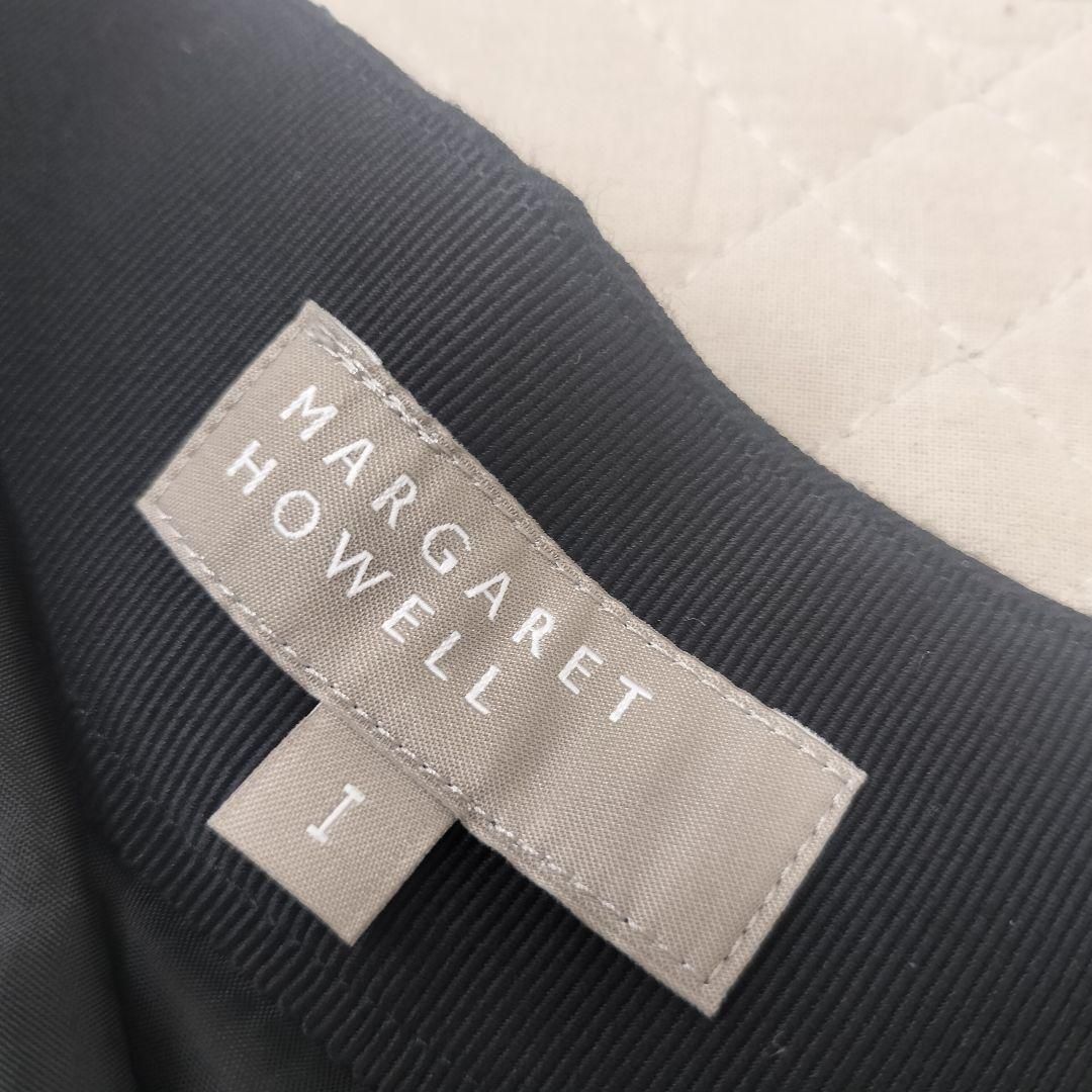 MARGARET HOWELL マーガレットハウエル ウールフランネル プリーツスカート 黒 S相当 ウール GULLKHAN_COM