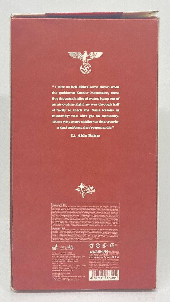 HOTTOYS MOVIE MASTERPIECE LT ALDO RAINE MMS118