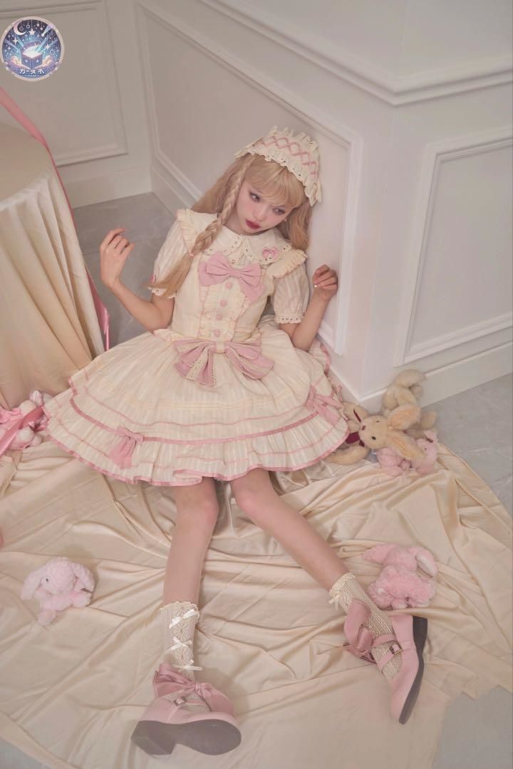 ♥ シンプルなロリータジャンパースカート 女子会 お出かけに最適