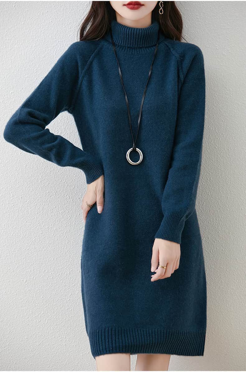 ニットセーター タートルネック