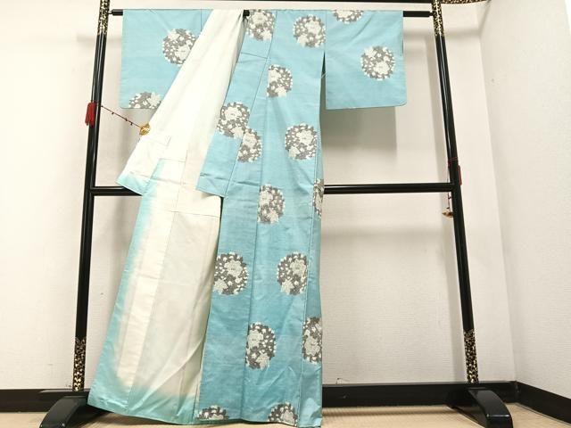 平和屋着物●本場大島紬　リバーシブル　亀甲吉祥花唐草文　紅藤色　正絹　逸品　CAAZ3408yc 平和屋着物○本場大島紬 リバーシブル 亀甲吉祥花唐草文 紅藤色 正絹