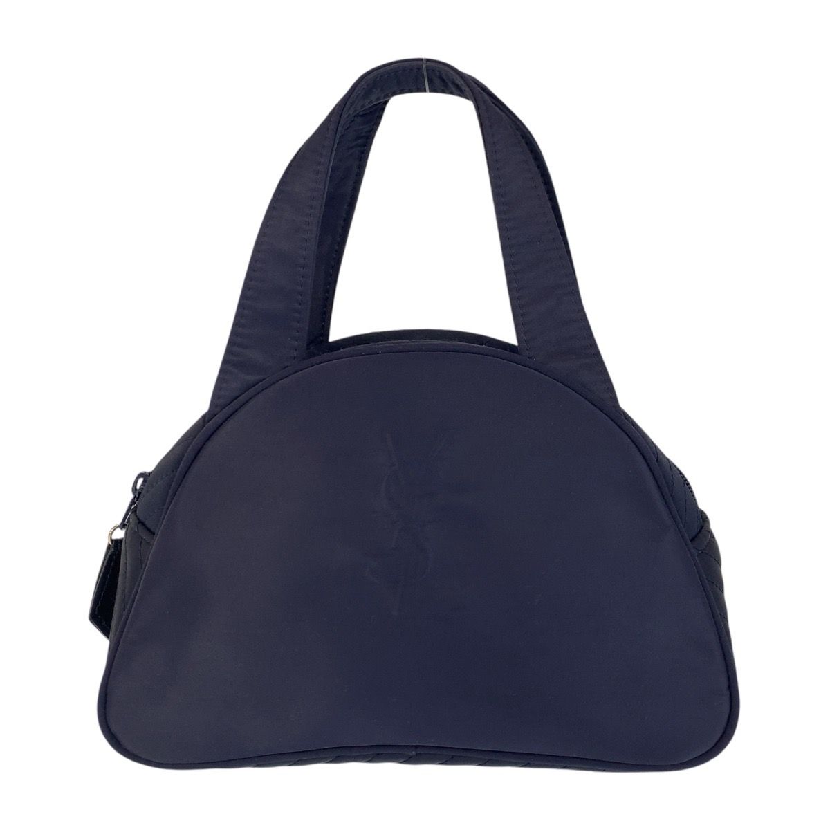 YVES SAINT LAURENT イヴ サンローラン YSL ネイビー シルバー金具 