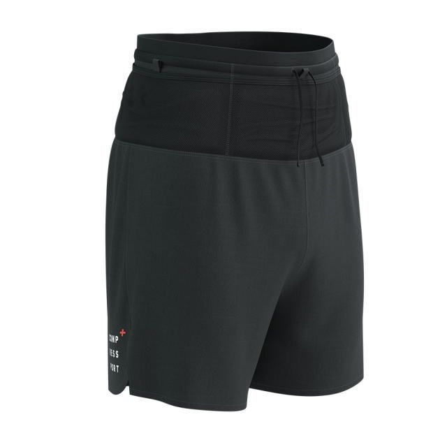 Compressport コンプレスポーツ トレイルランニング ショーツ パンツ Trail Racing 2-in-1 Short M ASHM3719000 メンズ ブラックトレイル レーシング 2イン1 ショーツ インナーボクサー ポケット
