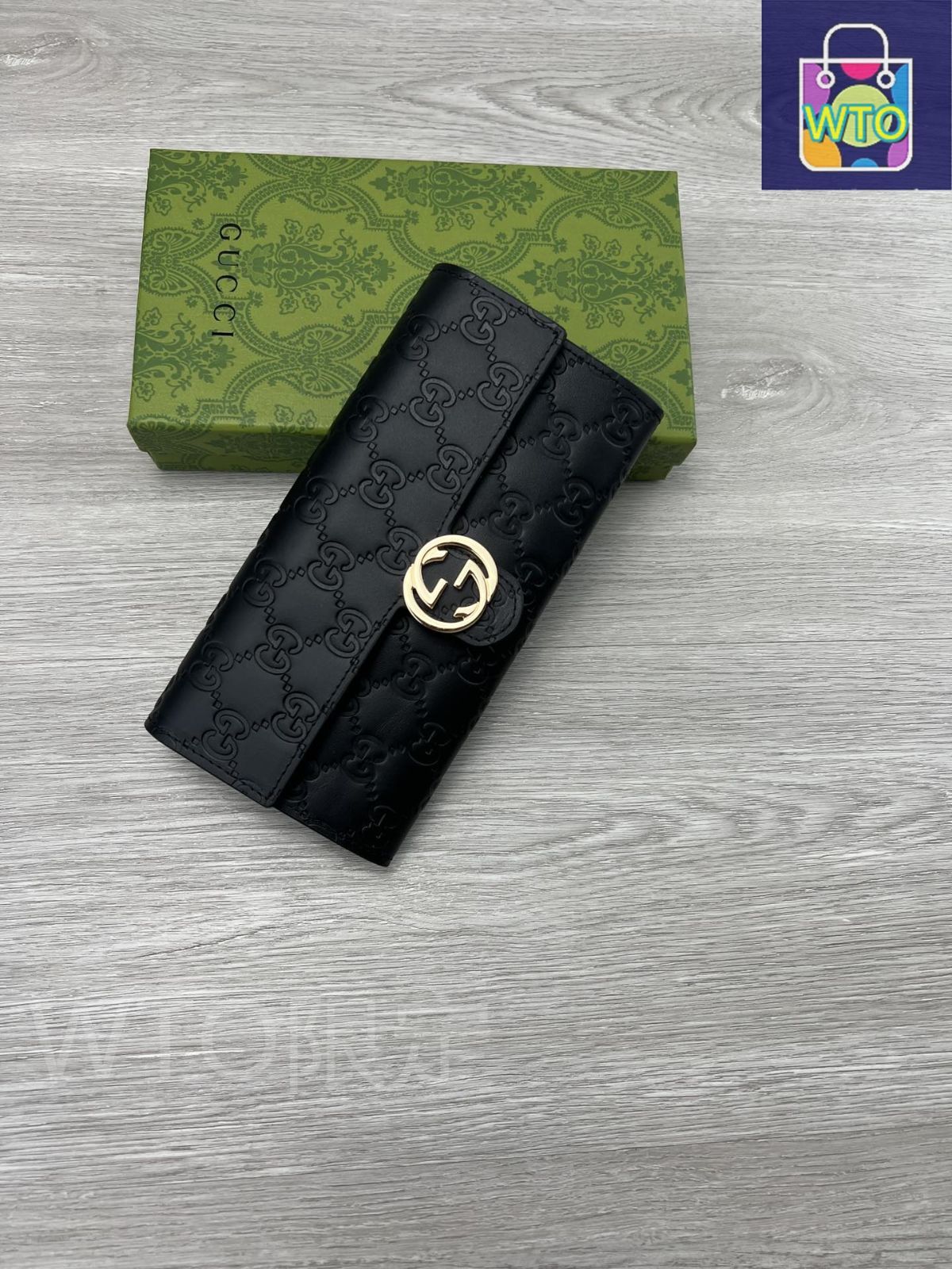 GUCCI GGエンボスレザー ウォレット NERO GUCCI GGエンボスレザー ウォレット NERO GUCCI GG Embossed