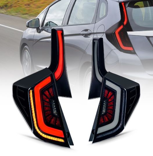 ホンダ フィット FIT JAZZ GK3～GK6 LEDテールランプ 2014-2018年式対応 カスタム 流れるウインカー 左右セット 改装パーツ