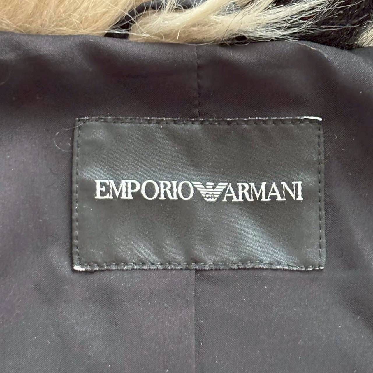 EMPORIO ARMANI エンポリオ アルマーニ ファーコート グレー 茶 1NB35T 