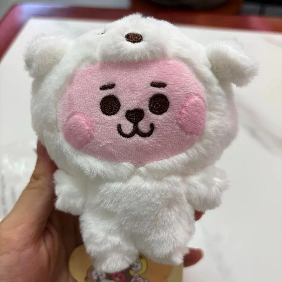 BT21 TATA ベビー ぬいぐるみ キーリング FLUFFY BTS テテ V