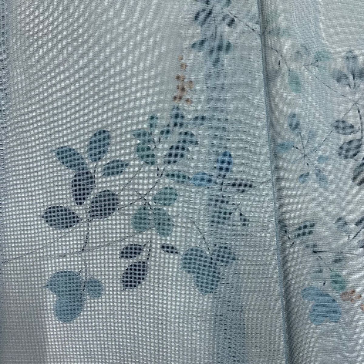 青灰色 正絹