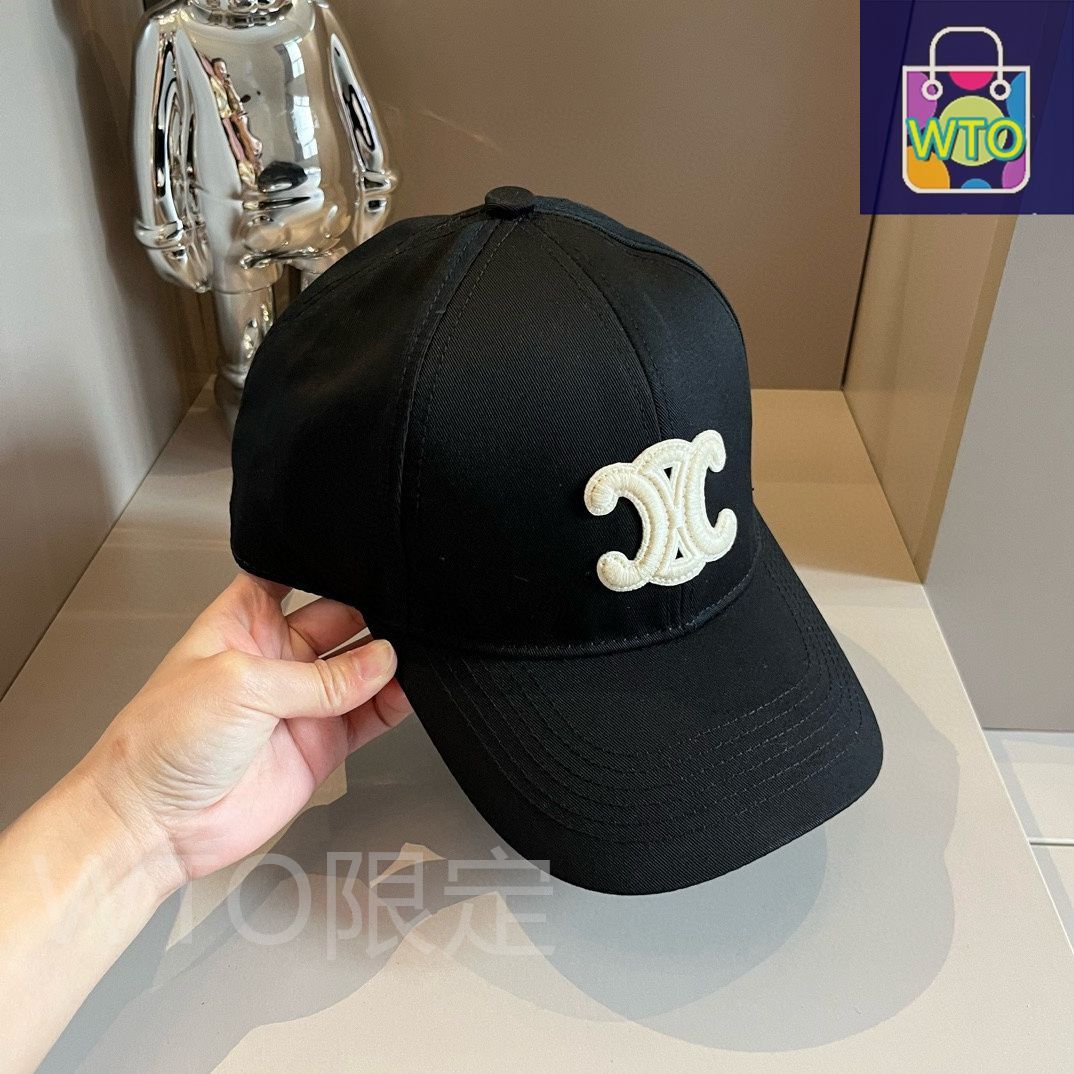 CELINE セリーヌベースボールキャップ【美品】 Celine（セリーヌ）公式モデルのベースボールキャップ -WTO輸入1