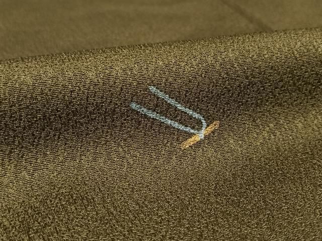 平和屋着物○上質な小紋 海松色 正絹 逸品 AAAW4030np - メルカリ