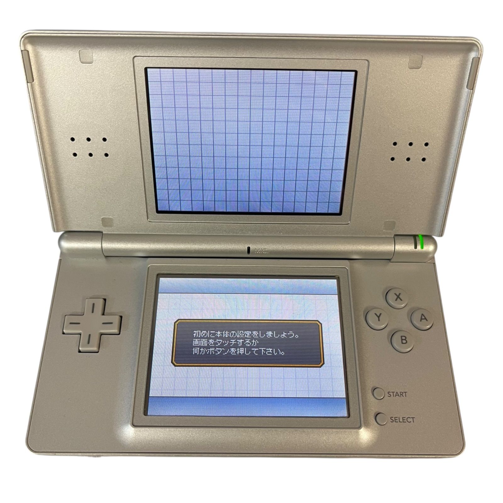 管31928】通電確認済☆ニンテンドーDS LITE グロスシルバー