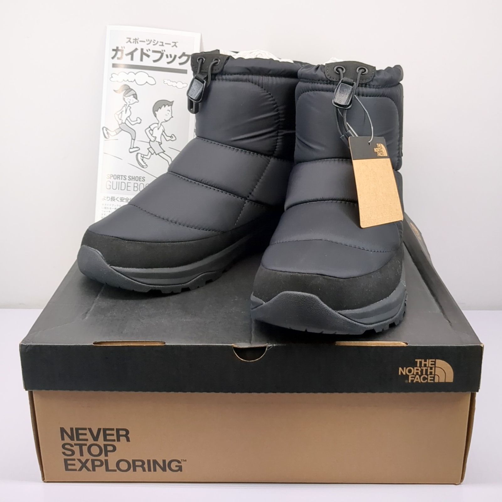 THE NORTH FACE ヌプシ ブーティ ウォータープルーフ ロゴ ショート ブラック 26.0cm