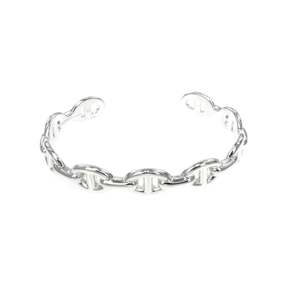 名東 エルメス シェーヌダンクル バングル アンシェネ SH AG925 シルバー アクセサリー 小物