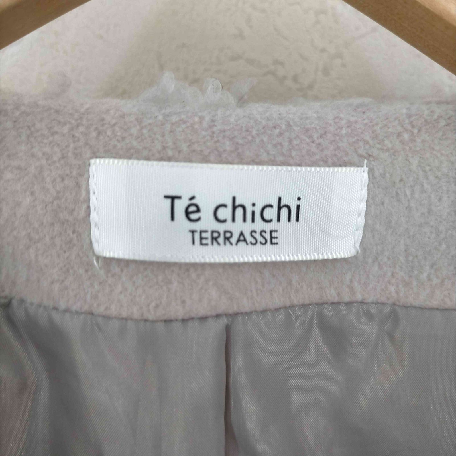 テチチ Te chichi プードルファー ノーカラーブルゾン