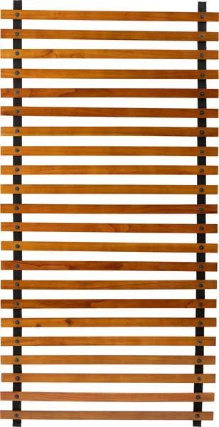 吊り下げ型の木製ロールパーテーション ウォールハンガーフック ロング W90×H183cm ブラウン