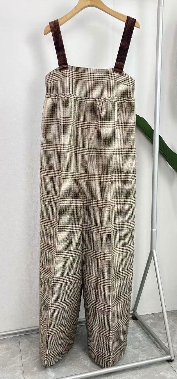 TODAYFUL(トゥデイフル)Check Wide Combinaison チェックワイド