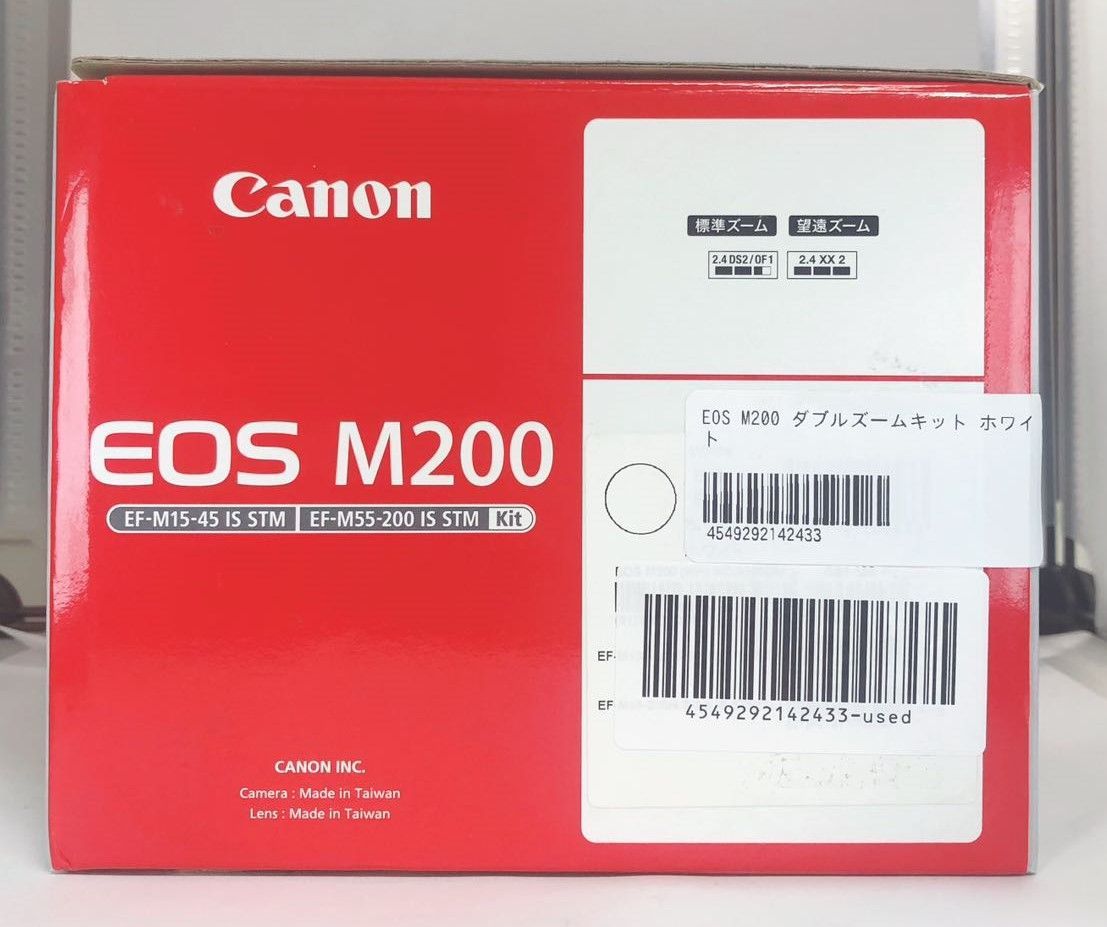 中古品】CANON EOS M200 ダブルズームキット ホワイト - メルカリ