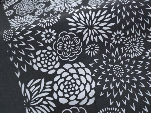 平和屋着物○九寸名古屋帯 作家物 伊勢型染 舞花文 正絹 逸品