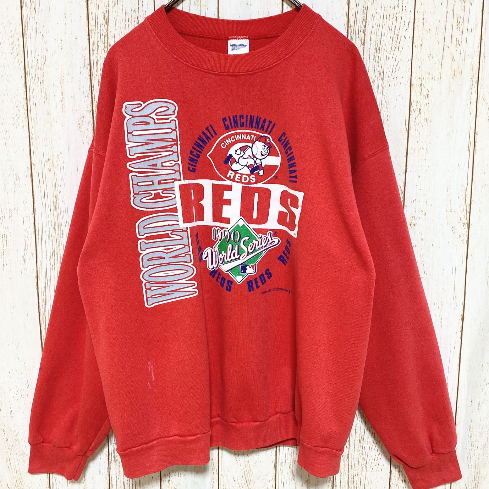 90s USA製 MLB Cincinnati Reds シンシナティ・レッズ プリント