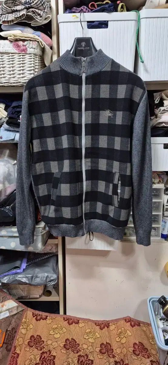 BURBERRY バーバリー カシミア 20 ＋ ウール 80 % ニット セーター ジップアップ カーディガン