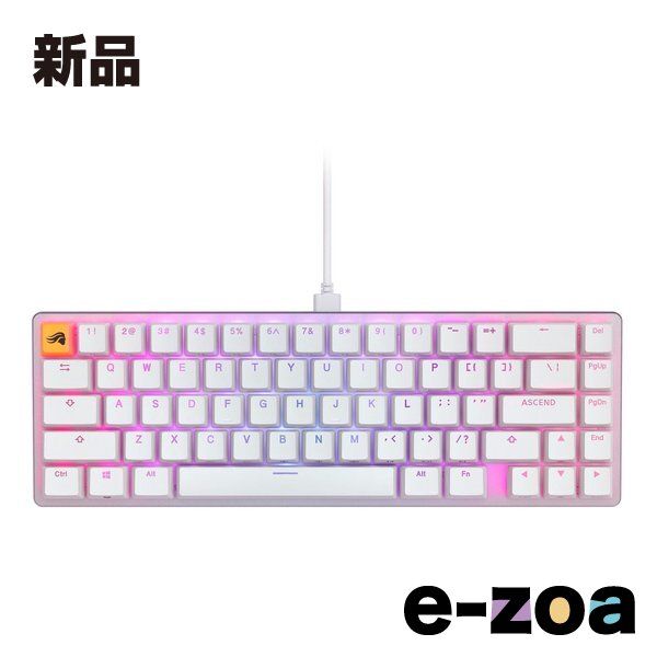 Glorious PC Gaming Race グロリアス ピーシー ゲーミング レース Glorious GMMK 2 65% Pre-Built ホワイト キーボード GLO-GMMK2-65-FOX-W 2588632