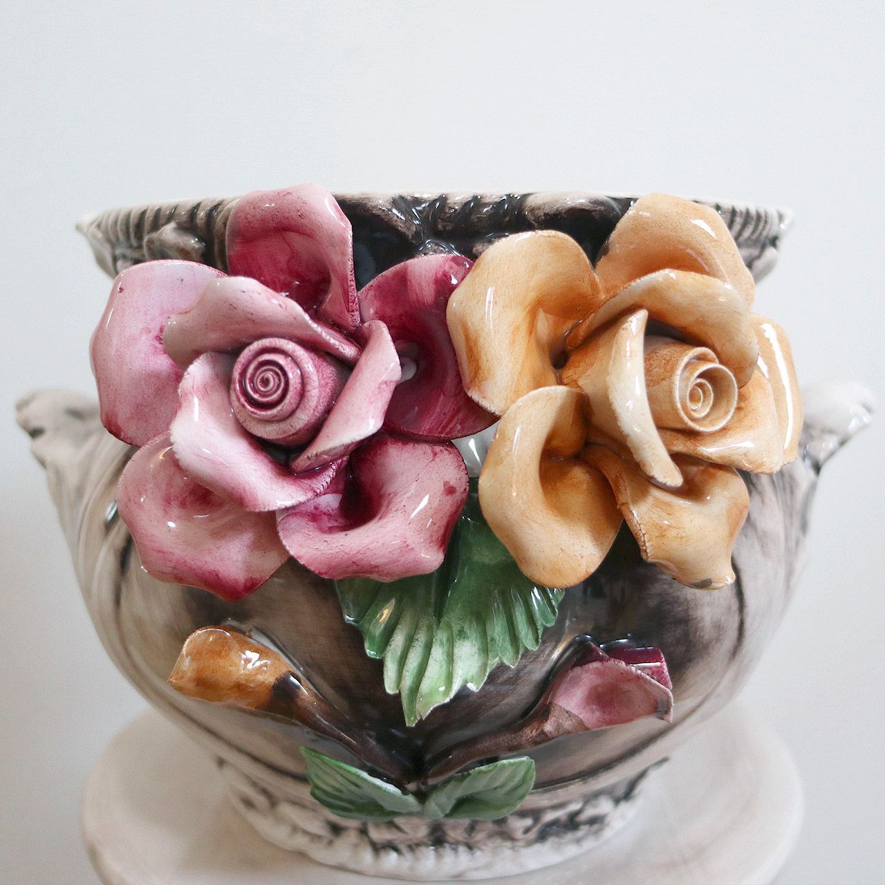 イタリア製　コラム＆ポット　ガーデニングオブジェ　フラワーベース　プランター イタリア製 コラム＆ポット ガーデニングオブジェ フラワーベース