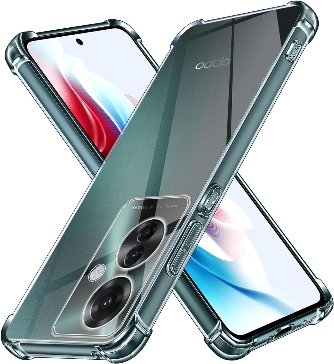 在庫処分】LAYJOY OPPO Reno11 A ケース透明ソフトTPU 米軍MIL規格 耐 