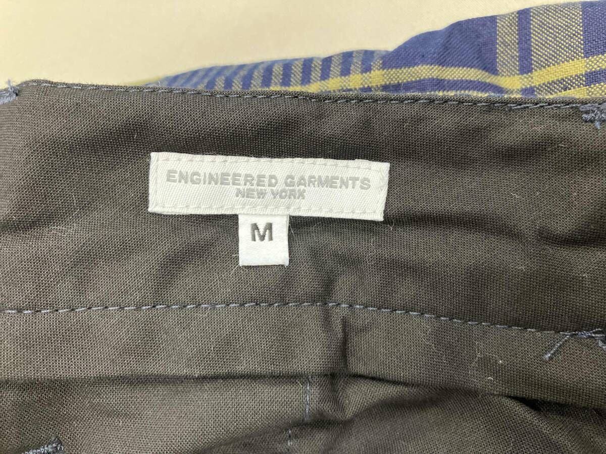 ENGINEERED GARMENTS チェックパンツ M ENGINEERED GARMENTS Carlyle Pants/チェック 綿パン サイズM