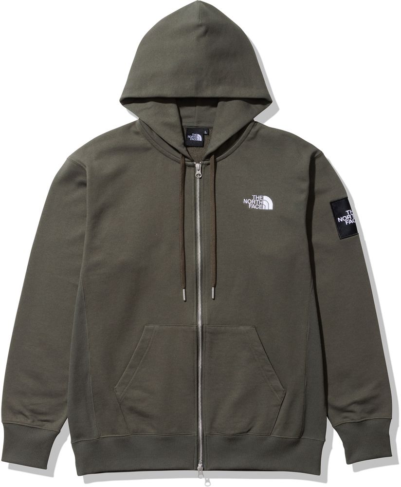 ザ・ノース・フェイス THE NORTH FACE アウトドア スクエアロゴフルジップ Square Logo Full Zip トップス スウェット シャツ メンズ レディース キャンプ レジャー NT62349 NT ニュートーフ