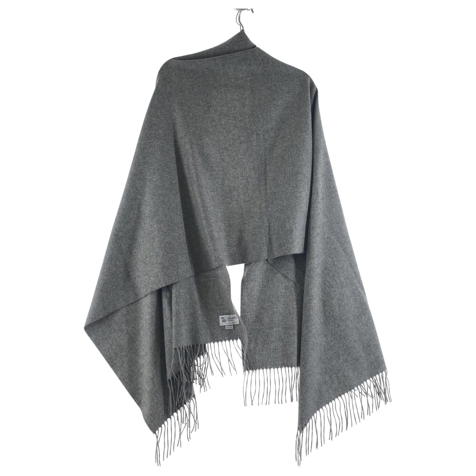 JOHNSTONS OF ELGIN カシミヤマフラー グレー Johnstons of Elgin