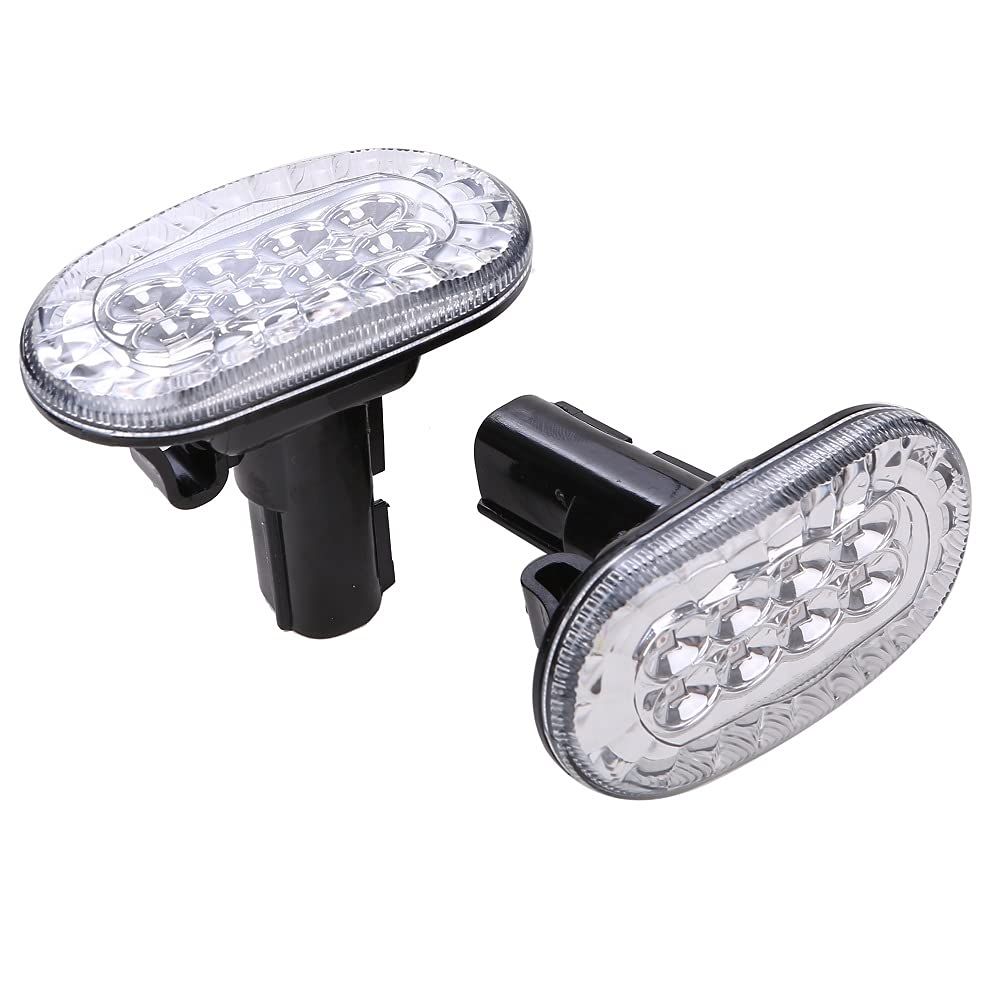 [Avan Knight] 新型 ジムニー サイドマーカー ウインカー 左右 セット ジムニーシエラ JB64W JB74W LED ライト ランプ アンダー サイド マーカー レンズ コーナー 照明 KRB204 (クリア) [クリア]