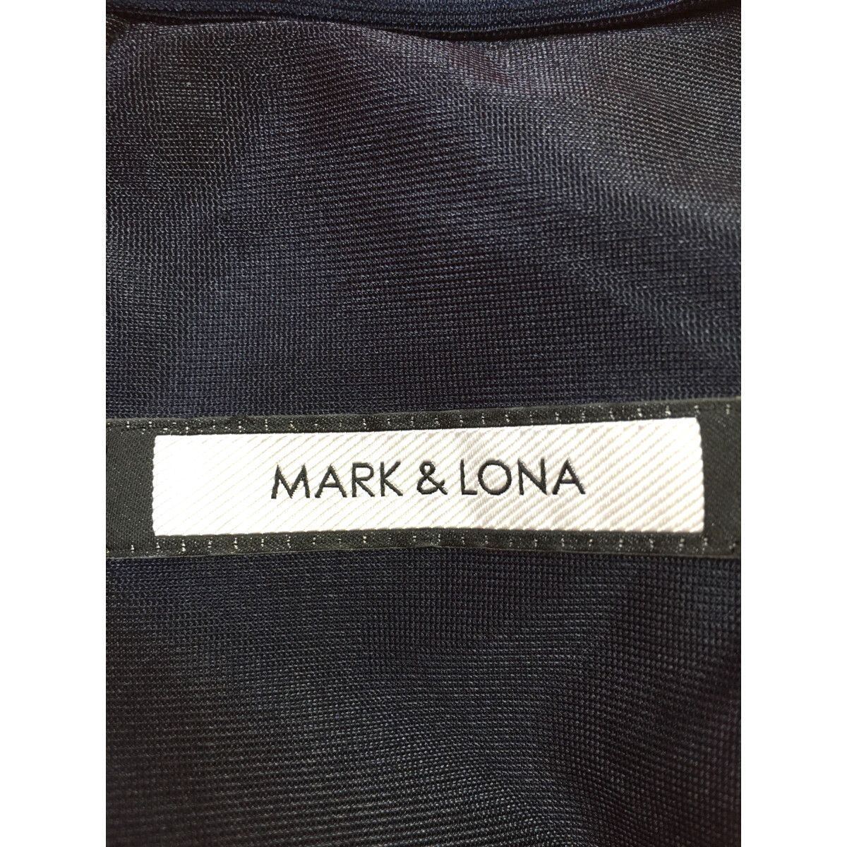 メンズ マークアンドロナ MARK-LONA クロップドパンツ 44 S 濃紺 ネイビー ウエストゴム LLC-HASEGAWATOSO_COM