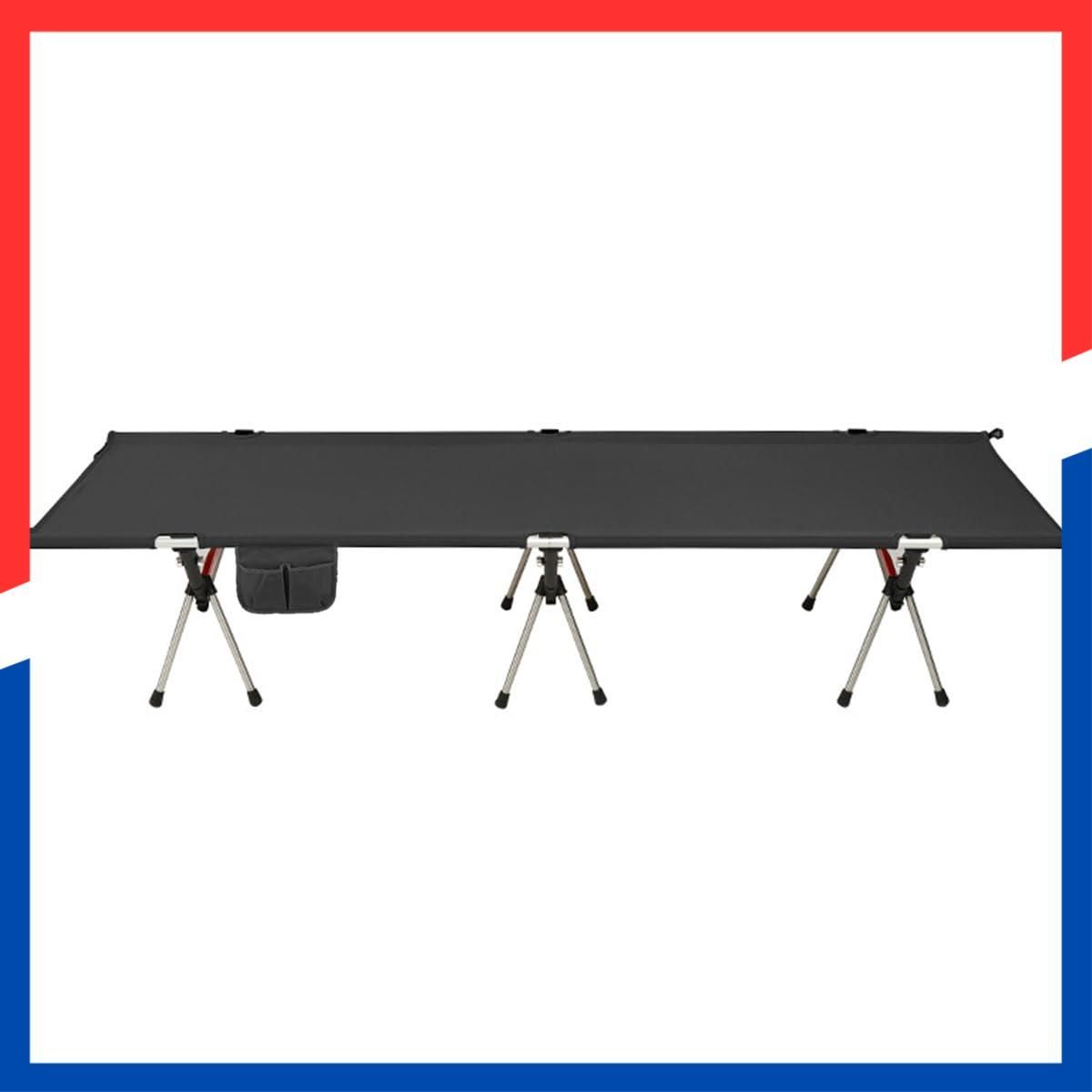 即日発送 釣り 野外用 アウトドア キャンプ 持ち運びやすい 超軽量 簡易ベッド 高み17-38CM 高低兼用 2WAYS 折りたたみ式 耐荷重150kg キャンプコット ベッド