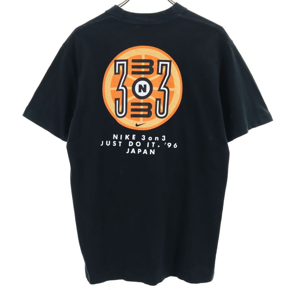 ナイキ 90s 00s 白タグ オールド 半袖 Tシャツ M ブラック NIKE メンズ 古着 【240425】 メール便可