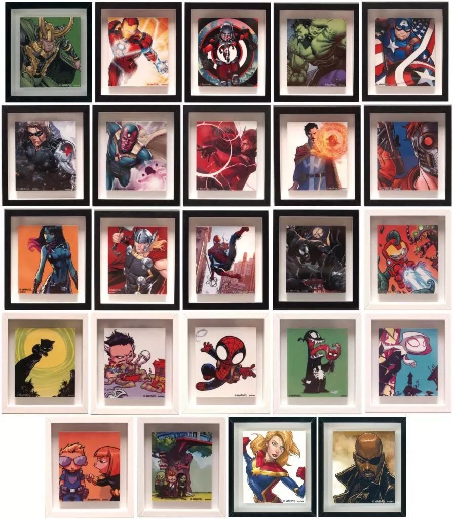 中古】マグネット・磁石 全24種セット 「マーベルコミックス フレーム