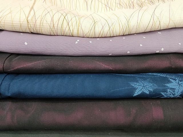 平和屋本店■夏物 小紋 絽 紗 まとめて20点 花柄 手描き 着用可能多数 全て正絹 se3590 平和屋本店□夏物 小紋 絽 紗 まとめて20点 蝶 花柄 型染め 着用可能