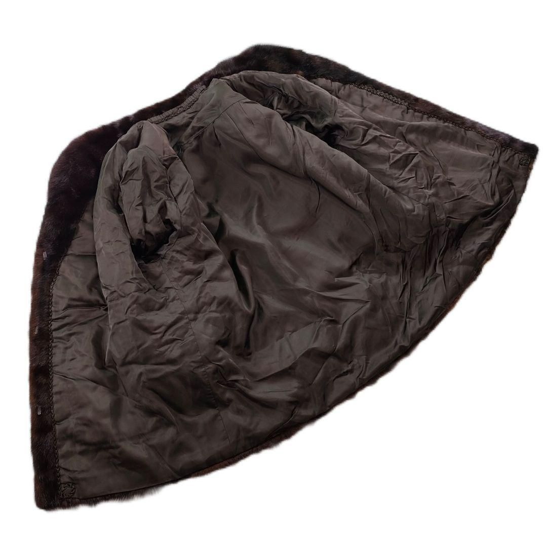 大きいサイズ 2XL♡ミンク コート ボリューム袖 ロング リアルファー 毛皮 大きいサイズ 2XL♡ミンク コート ボリューム袖 ロング リアル