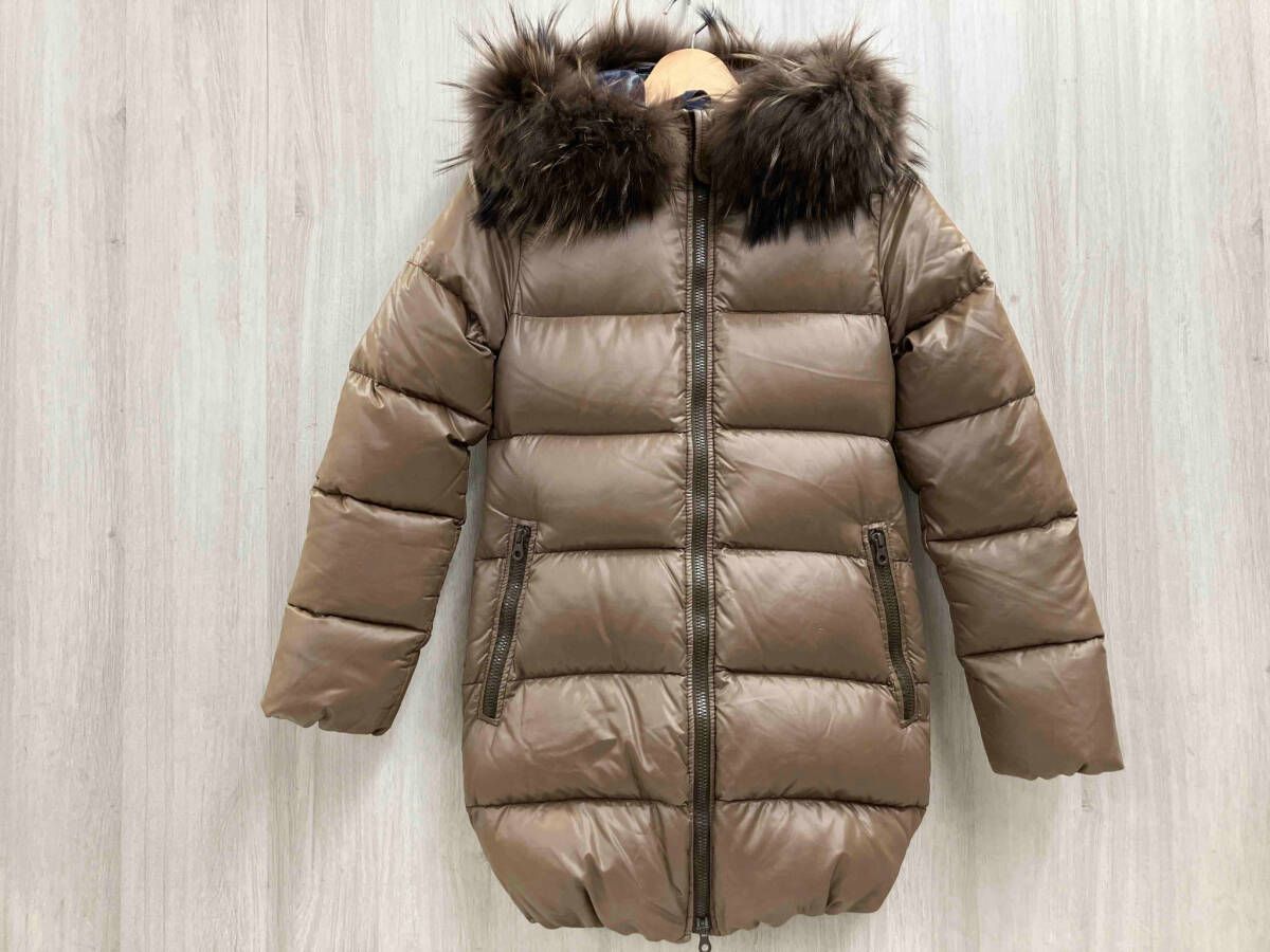 大幅値下げ！】*DUVETICA ファー付ダウンコート サイズ38 ブラウン