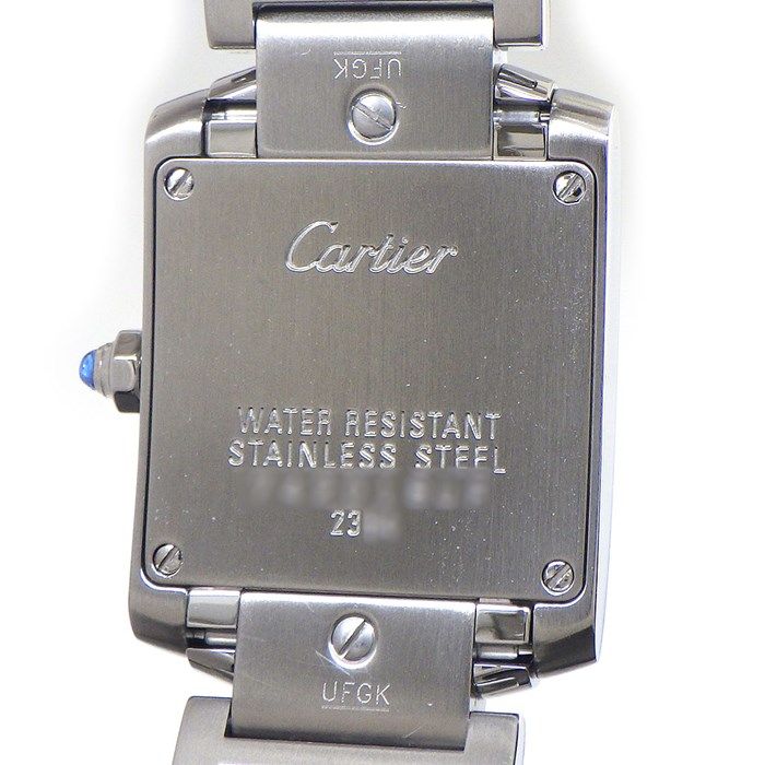 カルティエ Cartier 腕時計 タンクフランセーズSM W51008Q3 スクエア アイボリー文字盤 ローマンインデックス SS クオーツアナログ 【中古】 カルティエ Cartier 腕時計 タンク フランセーズ SM W51008Q3 スクエア