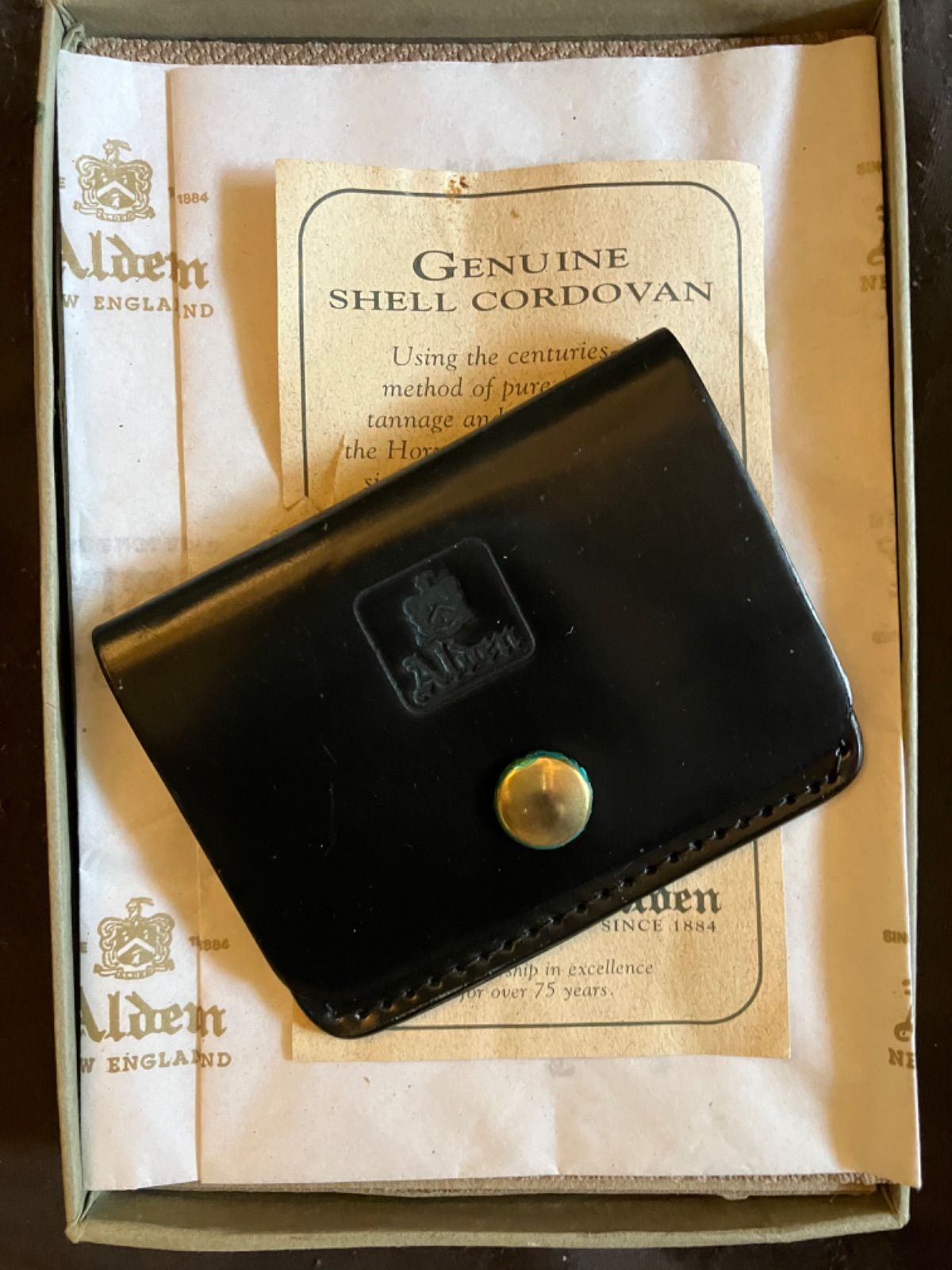 ラス2 2000ポイント還元 オールデン ALDEN 新品未使用 黒 Horween ホーウィンシェルコードバン 小銭入れ コインケース GANZO  ガンゾ WHITEHOUSE COX ホワイトハウスコックス bottega veneta ボッテガべネタ
