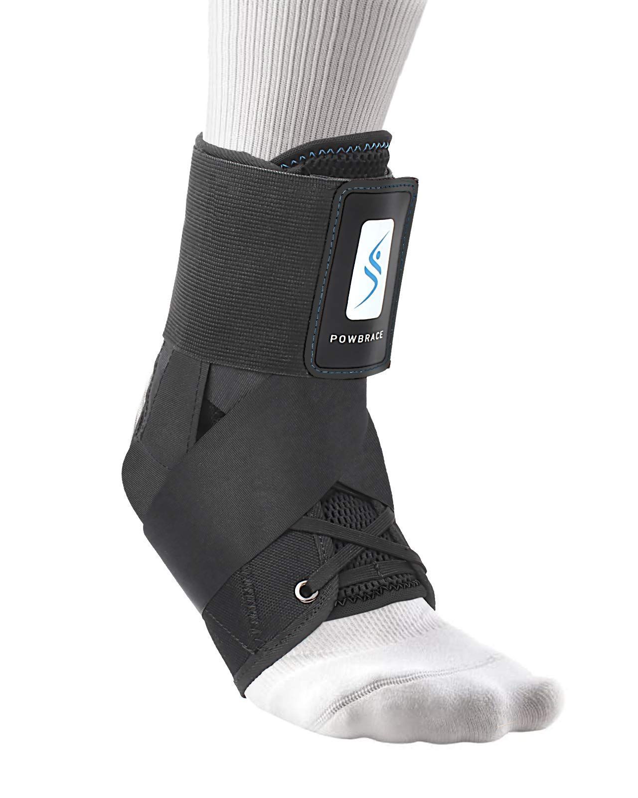 Size XLサイズ-1枚 Powbrace 足首 サポーター スポーツ用 固定 捻挫 保護 テニス バスケ バレーボール サッカー 登山用 左右兼用 日常生活兼用 PA3 XLサイズ-1枚
