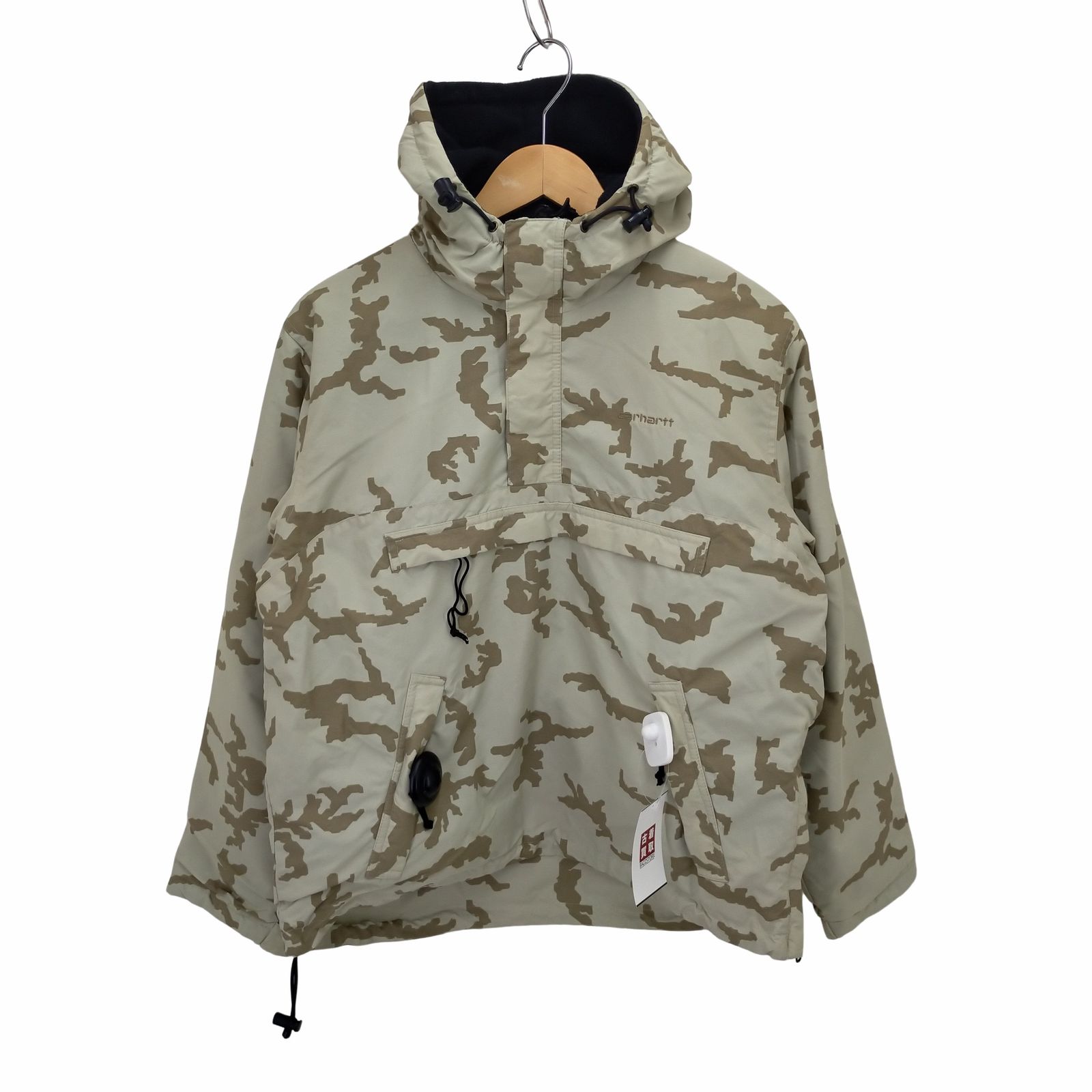カーハート Carhartt カモフラージュアノラックパーカー 裏起毛 メンズ 