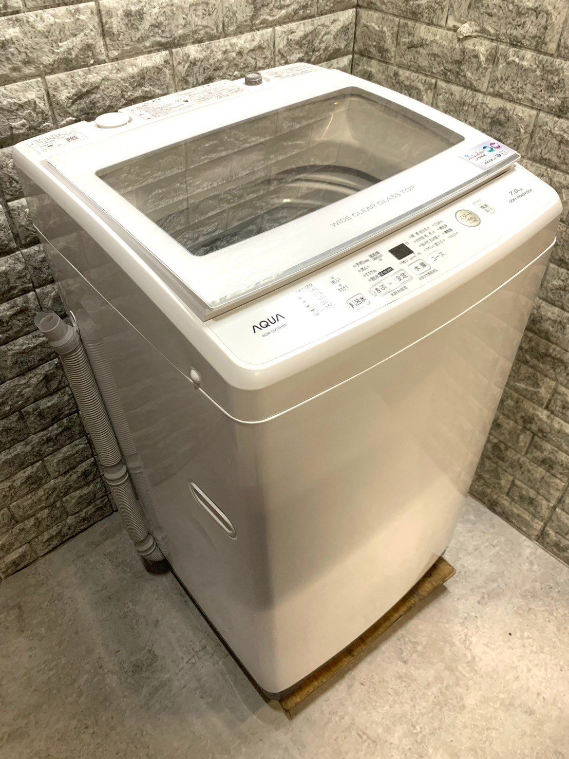 全国送料無料☆3か月保証付き☆洗濯機☆アクア☆2019年☆7.0kg  