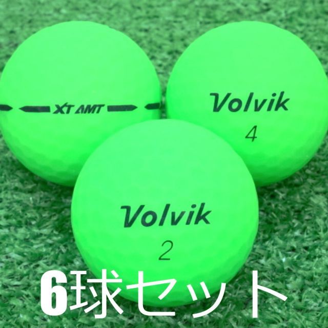 ロストボール Volvik VIVID XT AMT マットグリーン 6球セット 中古 Aランク 特選 ボルビック ビビッド  安定した飛行と風に負けない直進性 360°アライメント 3ピース 艶消し 緑 ゴルフボール - メルカリ