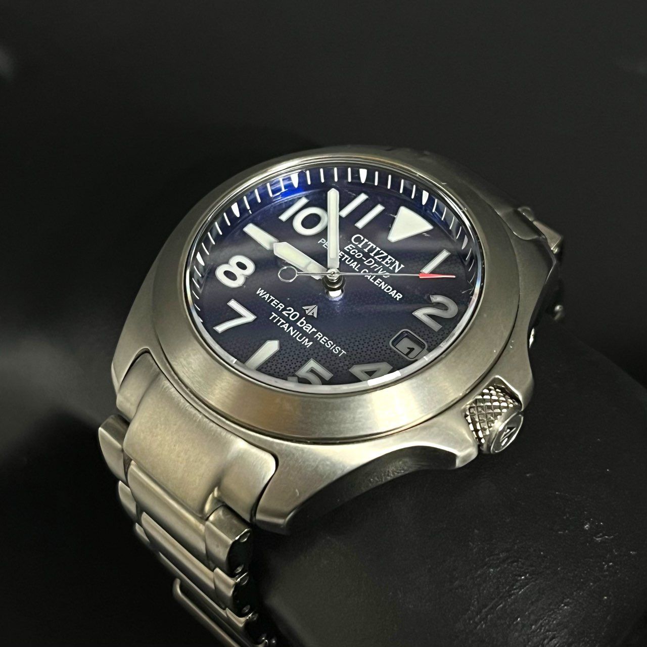 美品 【電池交換済み】CITIZEN シチズン プロマスター 水色ダイバー シチズン プロマスター』 世界初のエレクトロニクス水深計搭載